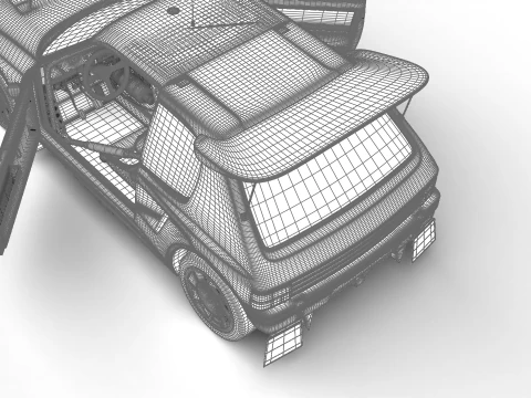 Peugeot 205 T16 Evo 2 Gruppo B 1986 HQ Modello 3D