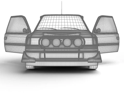 Peugeot 205 T16 Evo 2 Gruppo B 1986 HQ Modello 3D