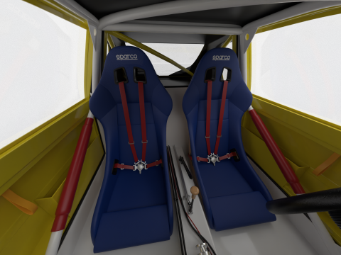 Peugeot 205 T16 Turbo Pikes Peak 1987 3D Model