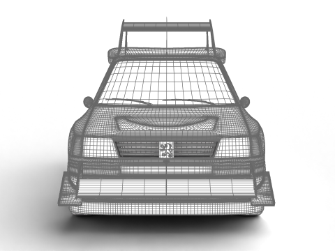 Peugeot 205 T16 Turbo Pikes Peak 1987 3D Model