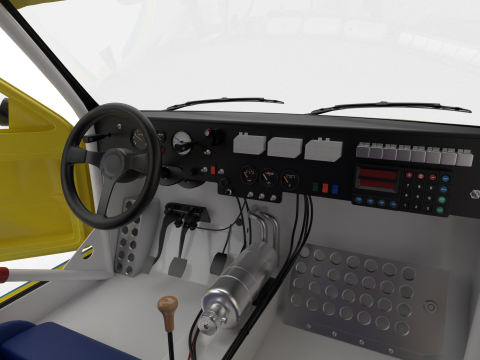 Peugeot 205 T16 Turbo Pikes Peak 1987 HQ 3D 模型