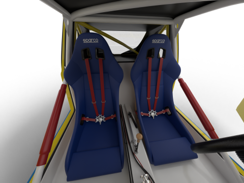 Peugeot 205 T16 Turbo Pikes Peak 1987 HQ 3D 模型