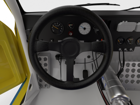 Peugeot 205 T16 Turbo Pikes Peak 1987 HQ 3D 模型