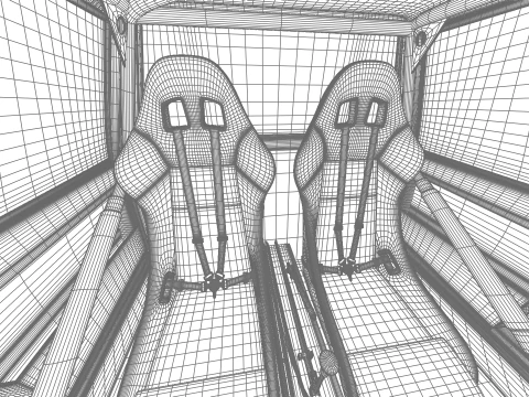 Peugeot 205 T16 Grand Raid Paris Dakar 1988 3D Model