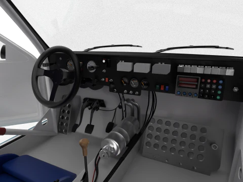 Peugeot 205 T16 Grand Raid Parigi Dakar 1988 HQ Modello 3D