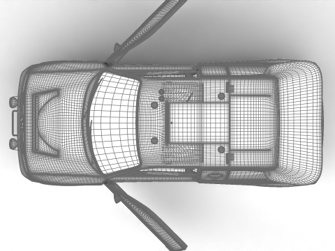 Peugeot 205 T16 Grand Raid Paris Dakar 1988 HQ Model 3D