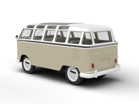 Volkswagen T1 Samba Bus 1950 Modelo 3D