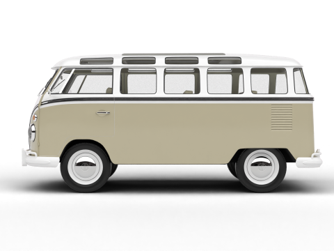 Volkswagen T1 Samba Bus 1950 Modelo 3D