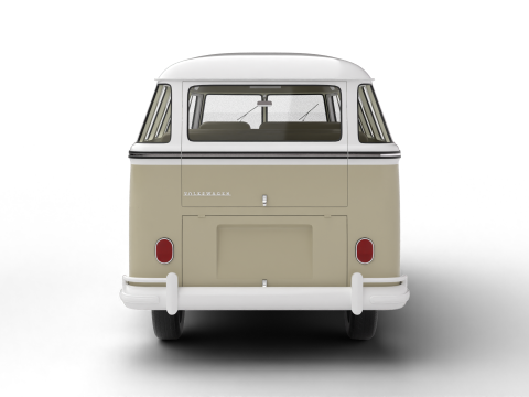 Volkswagen T1 Samba Bus 1950 Modelo 3D