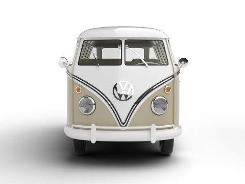 Volkswagen T1 Samba Bus 1950 Modelo 3D