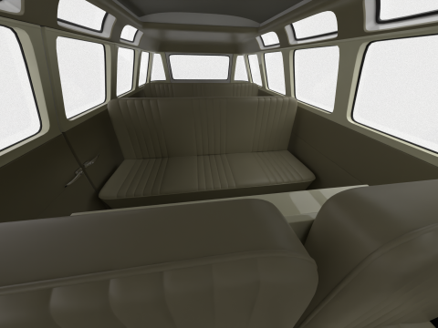 Volkswagen T1 Samba Bus 1950 Modelo 3D