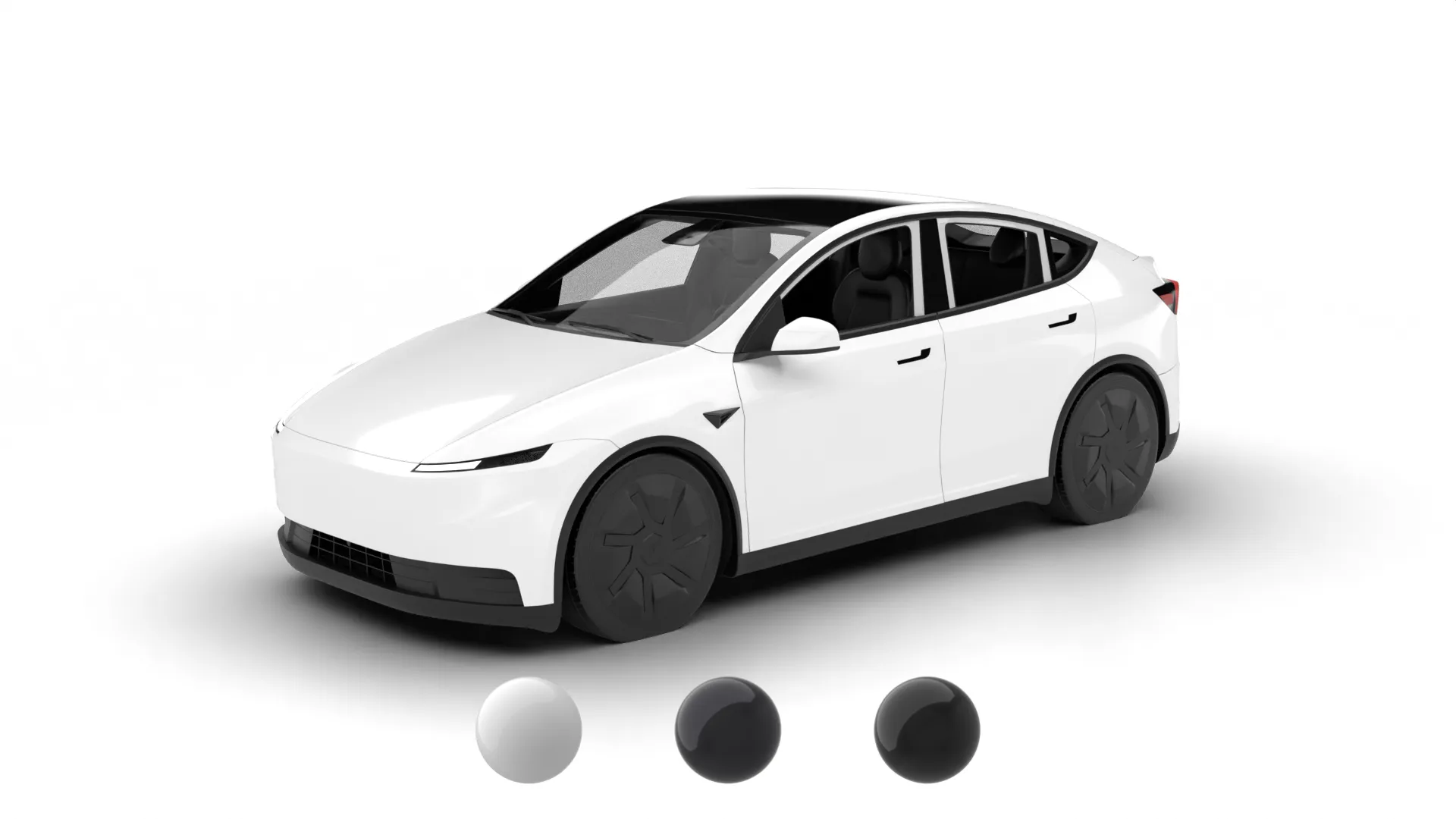 Tesla Model Y Standard 2026 3D Modell .c4d .max .obj .3ds .fbx .stl .blend