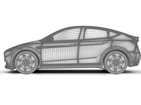 テスラ モデル Y スタンダード 2026 3Dモデル