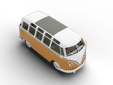 Volkswagen T1 Samba Bus 1950 3D Model