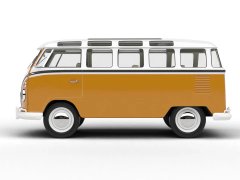 Volkswagen T1 Samba Bus 1950 3D Model