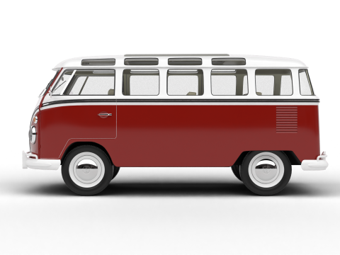 Volkswagen T1 Samba Bus 1950 Modelo 3D