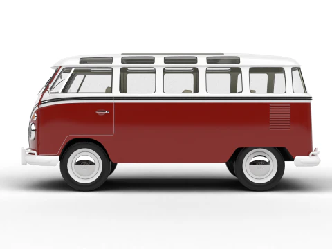 Autobus Volkswagen T1 Samba 1950 rok Model 3D