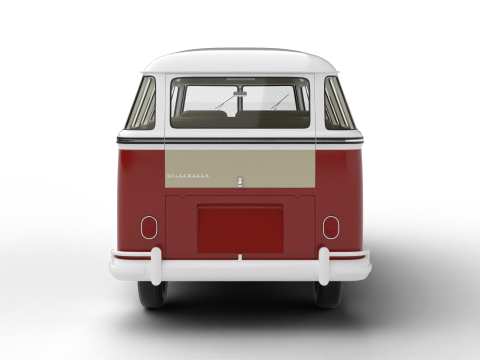 Volkswagen T1 Samba Bus 1950 Modelo 3D