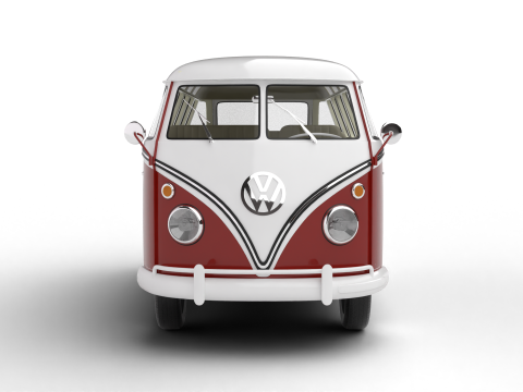 Volkswagen T1 Samba Bus 1950 Modelo 3D