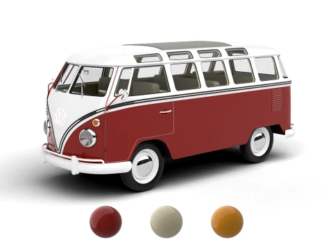 Volkswagen T1 Samba Bus 1950 3D Model