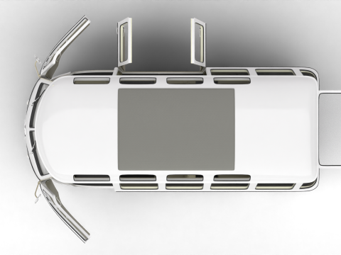 Volkswagen T1 Samba Bus 1950 HQ Modelo 3D