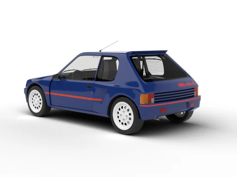 Peugeot 205 turbo 16 1984 Modelo 3D