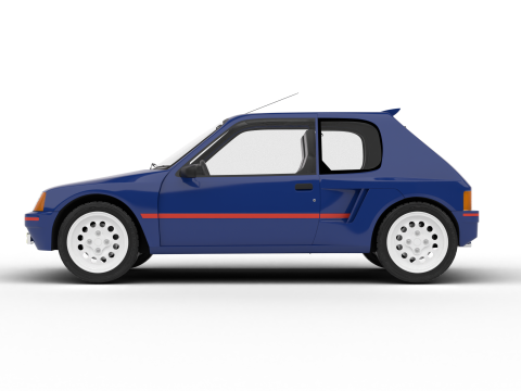 Peugeot 205 Turbo 16 1984 Modelo 3D