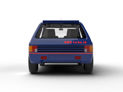 Peugeot 205 turbo 16 1984 Modelo 3D