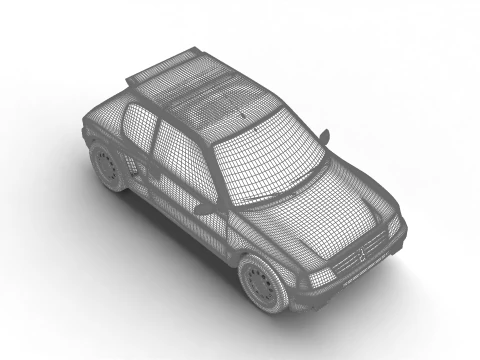 Peugeot 205 turbo 16 1984 Modelo 3D