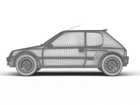 Peugeot 205 turbo 16 1984 Modelo 3D