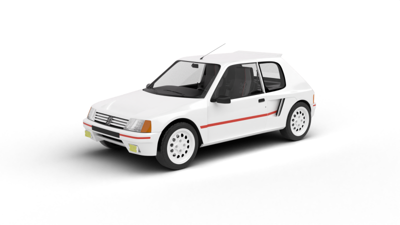 Peugeot 205 Turbo 16 1984 Modèle 3D .c4d .max .obj .3ds .fbx .stl .blend