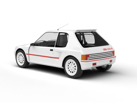 Peugeot 205 Turbo 16 1984 Modèle 3D