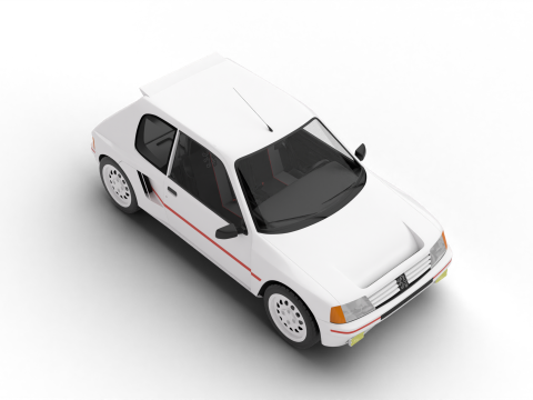 Peugeot 205 Turbo 16 1984 Modèle 3D