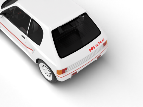 Peugeot 205 Turbo 16 1984 Modèle 3D