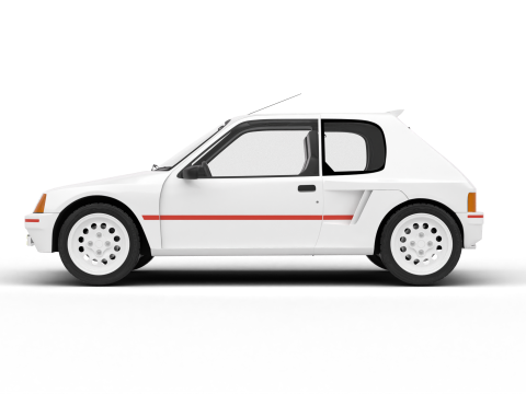 Peugeot 205 Turbo 16 1984 Modèle 3D