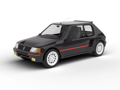 Peugeot 205 Turbo 16 1984 3D Model