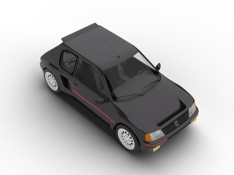 Peugeot 205 Turbo 16 1984 3Dモデル