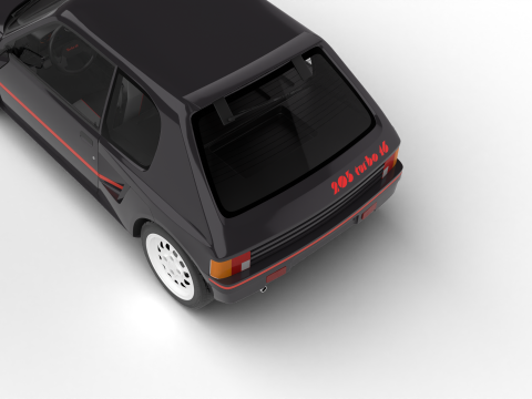 Peugeot 205 Turbo 16 1984 3Dモデル