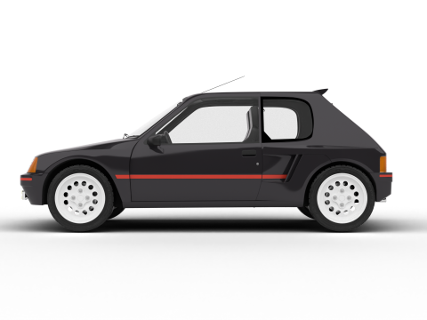 Peugeot 205 Turbo 16 1984 3Dモデル