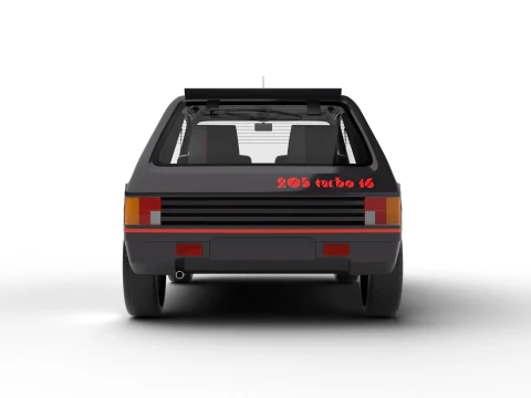 Peugeot 205 Turbo 16 1984 3D Model