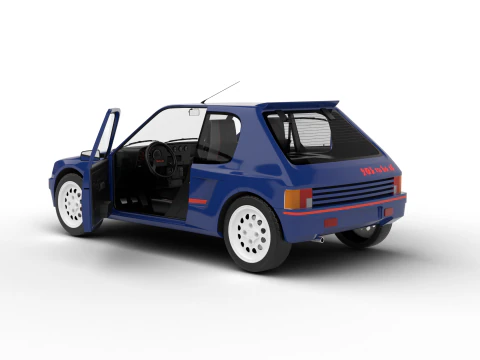 Peugeot 205 Turbo 16 1984 HQ 3D Model