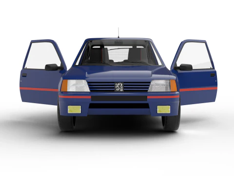 Peugeot 205 Turbo 16 1984 HQ 3D Model