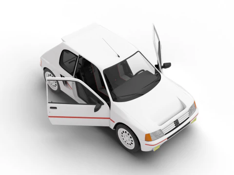 Peugeot 205 Turbo 16 1984 Genel Merkez 3D Model