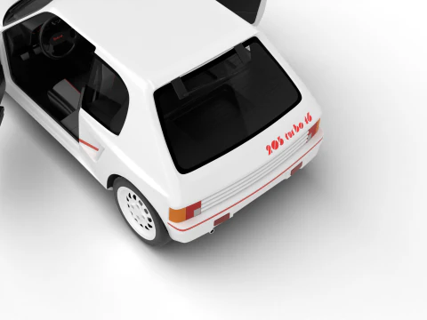 Peugeot 205 Turbo 16 1984 Genel Merkez 3D Model