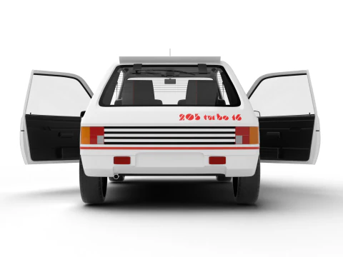 Peugeot 205 Turbo 16 1984 Genel Merkez 3D Model