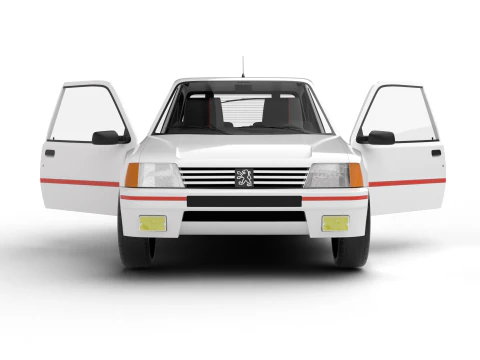 Peugeot 205 Turbo 16 1984 Genel Merkez 3D Model
