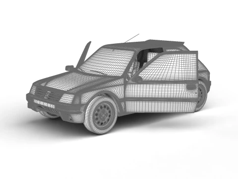 Peugeot 205 Turbo 16 1984 Genel Merkez 3D Model