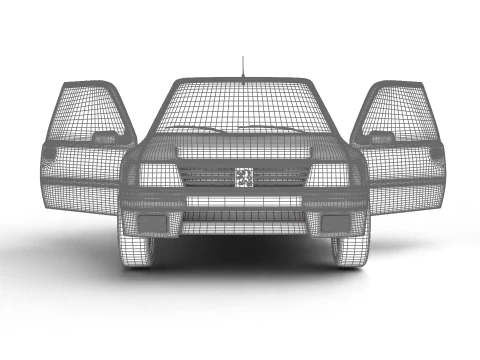 Peugeot 205 Turbo 16 1984 Genel Merkez 3D Model