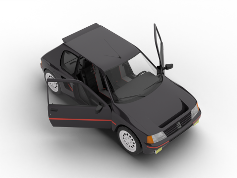 Peugeot 205 Turbo 16 1984 HQ Model 3D