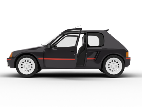 Peugeot 205 Turbo 16 1984 HQ Model 3D